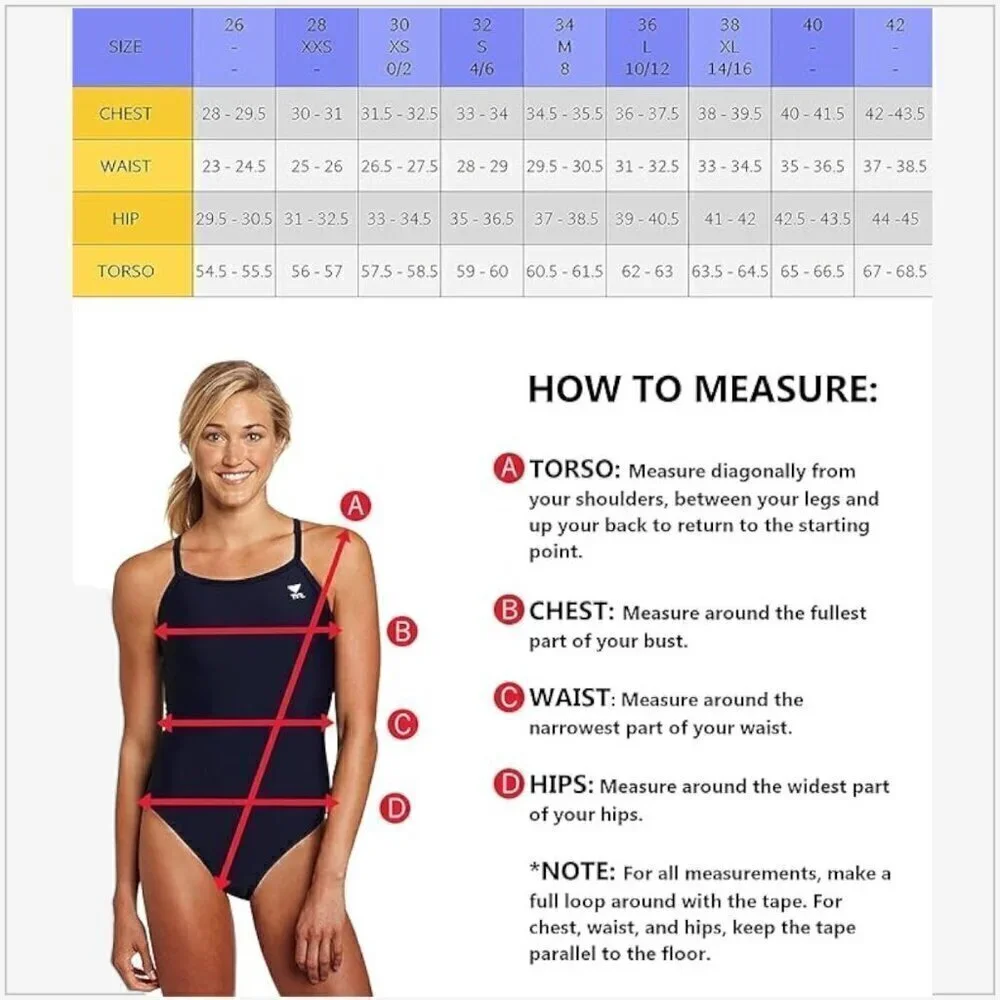 TYR Royal II Blue TYReco Solid Diamondfit One Piece Athletic Swimsuit NWT New 40